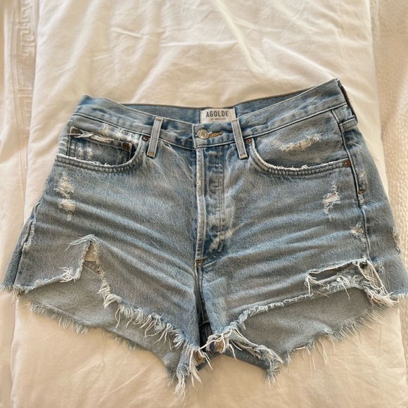 Agolde Parker Denim shorts - Picture 3 of 6